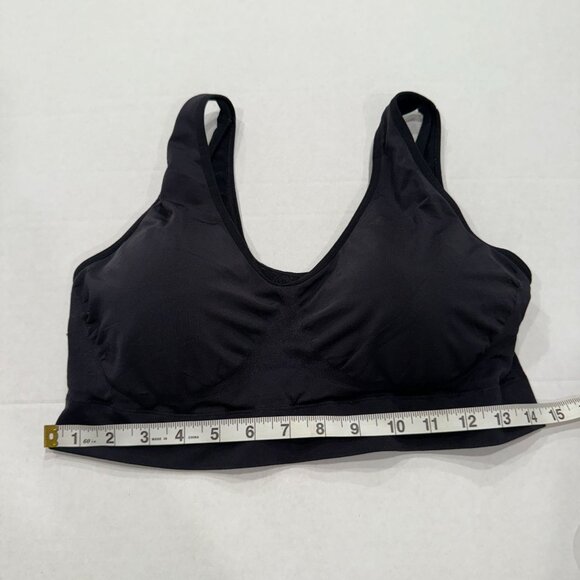 Wacoal Other - Wacoal 835275 Wireless Comfort Bra Size 44 Black Seamless Stretch Nylon Blend‎